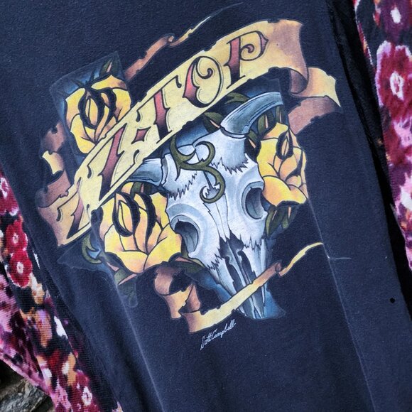 ZZ Top Upcycled Band Tee Tshirt - Picture 2 of 3